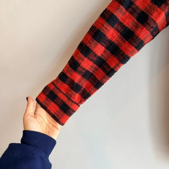 Madewell Flannel Oversized Ex-Boyfriend Shirt, Women's Size Small. - Picture 8 of 13